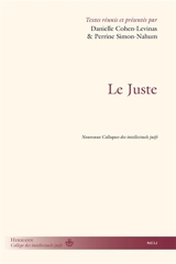 Le juste : nouveaux colloques des intellectuels juifs