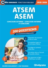 ATSEM, ASEM, concours externe, concours interne, 3e concours : 200 questions, cat. C : 2025-2026 - Michèle Guilleminot