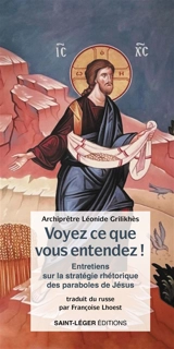 Voyez ce que vous entendez ! Mc 4. 24 : entretien sur la stratégie rhétorique des paraboles de Jésus - Léonide Grilikhès