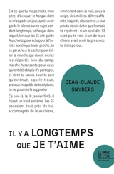 Il y a longtemps que je t'aime - Jean-Claude Snyders