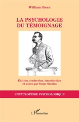 La psychologie du témoignage - William Stern