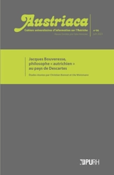 Austriaca, n° 96. Jacques Bouveresse, philosophe autrichien au pays de Descartes
