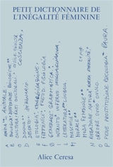 Petit dictionnaire de l'inégalité féminine - Alice Ceresa