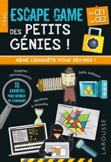 Escape game des petits génies !, du CE1 au CE2, 7-8 ans - Mathieu Quénée