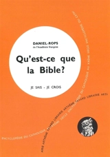 Qu'est-ce que la Bible ? - Daniel-Rops