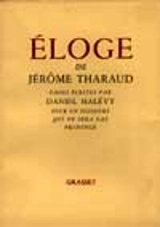 Eloge de J. Tharaud - Daniel Halévy