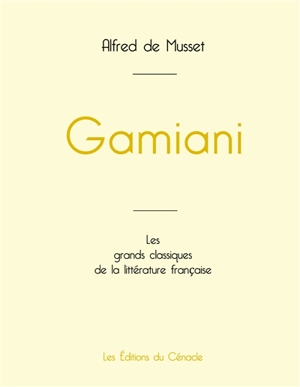 Gamiani de Alfred de Musset (édition grand format) - de Musset, Alfred