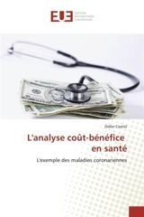 L'analyse cout-bénéfice en santé - Didier Castiel