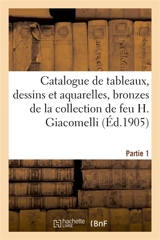 Catalogue de tableaux, dessins et aquarelles, bronzes de Barye, Mêne et Cain, meubles - Paul Roblin