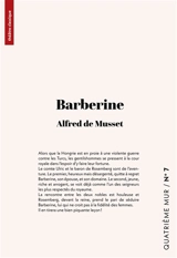 Barberine - Alfred de Musset