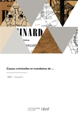 Causes criminelles et mondaines - Albert Bataille