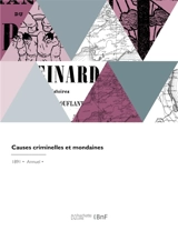 Causes criminelles et mondaines - Albert Bataille