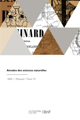 Annales des sciences naturelles - Jean-Baptiste Dumas
