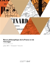 Revue philosophique de la France et de l'étranger - Alexandre Ribot