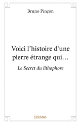 Voici l'histoire d'une pierre étrange qui... : Le Secret du lithophore - Bruno Pinçon
