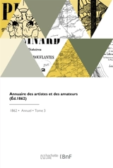 Annuaire des artistes et des amateurs - Paul Dufour