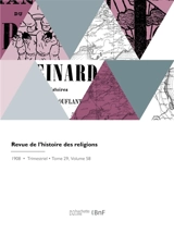 Revue de l'histoire des religions - Maurice Vernes