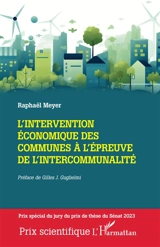 L'intervention économique des communes à l'épreuve de l'intercommunatlité - Raphaël Meyer