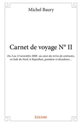 Carnet de voyage n° ii : Du 2 au 13 novembre 2008 : au cœur des terres de contrastes, en Inde du Nord, le Rajasthan, grandeur et décadence… - Michel Baury