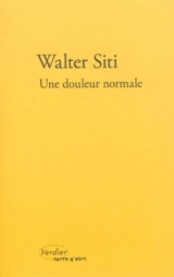Une douleur normale - Walter Siti