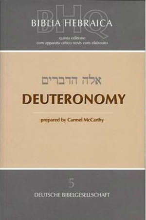 Biblia Hebraica Quinta : Deuteronomium