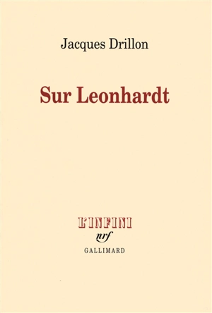 Sur Leonhardt - Jacques Drillon