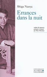 Errances dans la nuit - Naoya Shiga