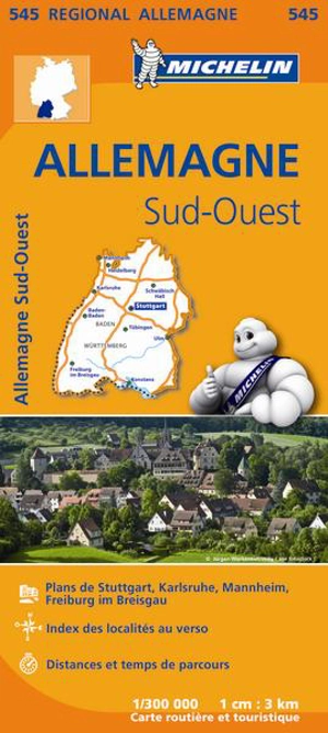 CARTE REGIONALE ALLEMAGNE SUD-OUEST - Collectif