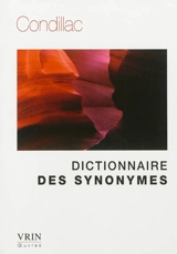 Dictionnaire des synonymes - Etienne Bonnot de Condillac