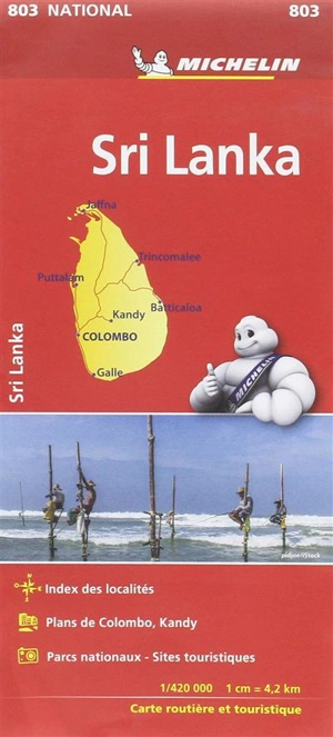CARTE NATIONALE SRI LANKA - Collectif
