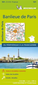 CARTE ZOOM BANLIEUE DE PARIS - Collectif