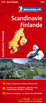 CARTE NATIONALE SCANDINAVIE, FINLANDE / SCANDINAVIE, FINLAND - Collectif