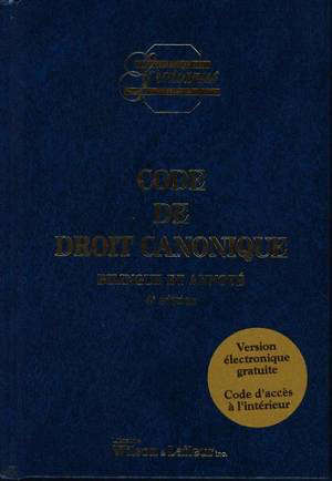 Code de droit canonique bilingue et annoté : 4e édition - 2018 - Collectif