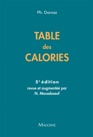 Table des calories - Philippe Dorosz