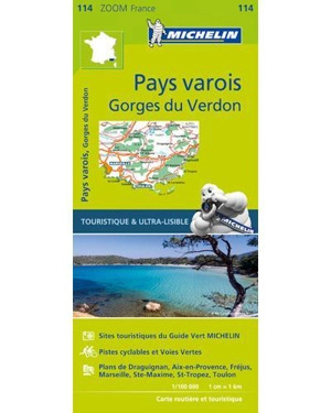 CARTE ZOOM PAYS VAROIS, GORGES DU VERDON - Collectif