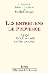 Le juge dans la société contemporaine - Entretiens de Provence (2000 ; Bonnieux, Vaucluse)