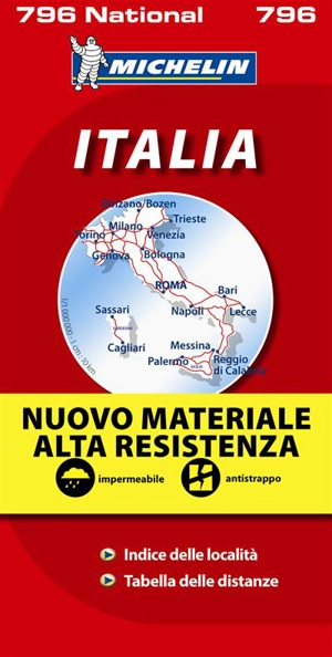 CARTE NATIONALE ITALIA / ITALIE (ALTA RESISTENZA / INDECHIRABLE) - Collectif
