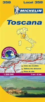 CARTE DEPARTEMENTALE TOSCANA - Collectif