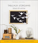 Tableaux d'origamis black & white : 15 projets prêts à plier et à encadrer pour toute la maison - Didier Boursin