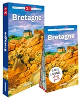 Bretagne : 3 en 1 : guide, atlas, carte laminée - Marjolaine Petit