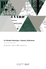 La Vendée historique - Emile Bourgeois
