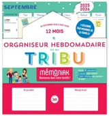Organiseur hebdomadaire de ma tribu Mémoniak 2026 : 16 mois, de septembre 2025 à décembre 2026