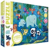 Puzzle cherche et trouve des tout-petits : les animaux