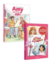 Amy pour la vie ! t02 + Amies de papier t01 offert : pack promo 2025 - Christophe Cazenove