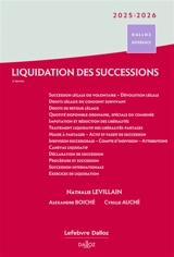 Liquidation des successions : 2025-2026 - Nathalie Levillain