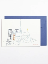 Carte postale paysage Notre-Dame de Paris avec enveloppe - Marie-Lou Laure