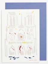 Carte postale portrait Notre-Dame de Paris avec enveloppe - Marie-Lou Laure