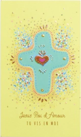 Image profession de foi « Jésus Roi d'amour tu vis en moi » - AVM