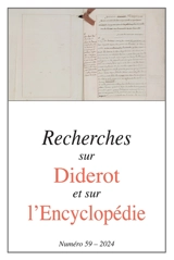 Recherches sur Diderot et sur l'Encyclopédie, n° 59
