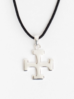 Collier Croix scoute avec cordon - Caroline Les petits philosophes